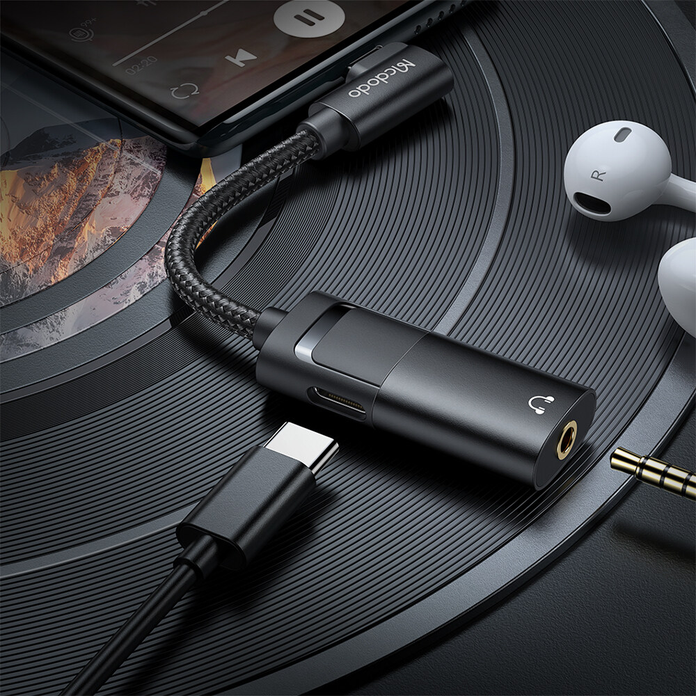 Mcdodo CA-188 60W Type-C to Type-C with DC3.5MM Audio Adapter