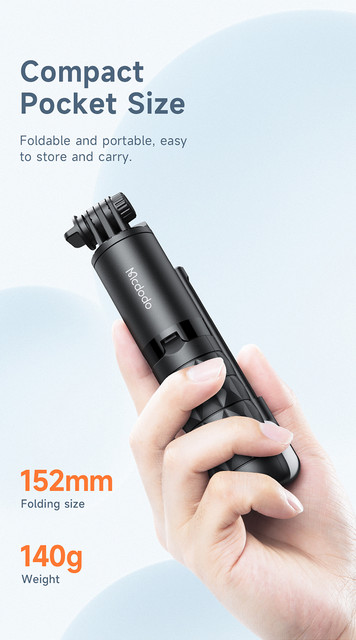 MCDODO SS-1781 MULTIFUNCTIONAL 3 IN 1 SINGLE LIGHTS SELFIE STICK