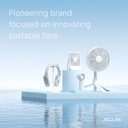 JISULIFE Portable Ultimate Bladeless Neck Fan, 【3+1 Speeds】 Rechargeable Personal Fan for Neck with Multi Motors, USB Wearable Fan for Outdoor, Home, Office, with Metal Neck Brace .