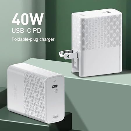 LDNIO A1405C 40W PD Charger - Ultra-Compact, High-Speed USB-C, Quick Charge, Universal Compatibility, Lightweight & Portable for Smartphones & Devices