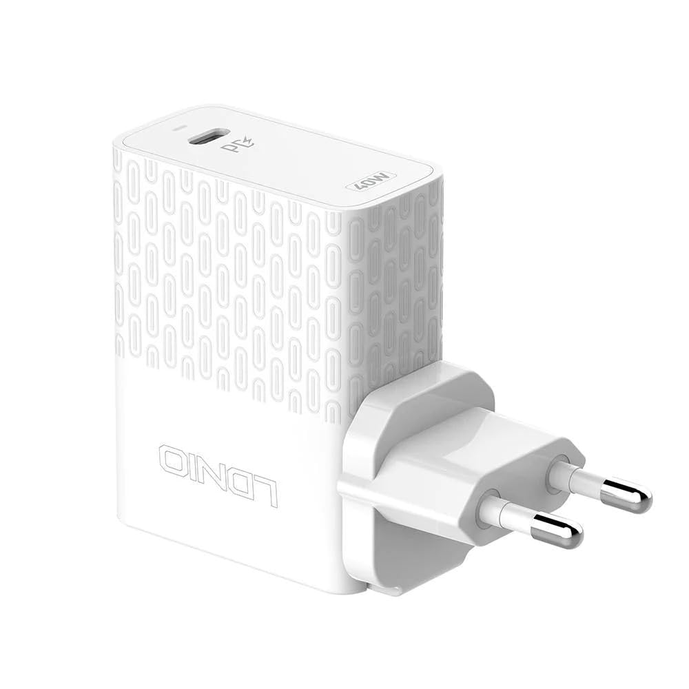 LDNIO A1405C 40W PD Charger - Ultra-Compact, High-Speed USB-C, Quick Charge, Universal Compatibility, Lightweight & Portable for Smartphones & Devices