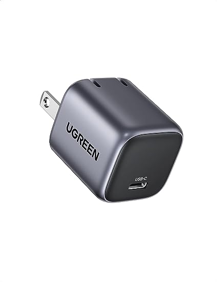 UGREEN 30W USB C Charger, Nexode Foldable GaN PPS Compact Fast Wall Charger Block, USB-C Power Adapter for iPhone 15 Pro Max/14/13, Galaxy S23 (Black)