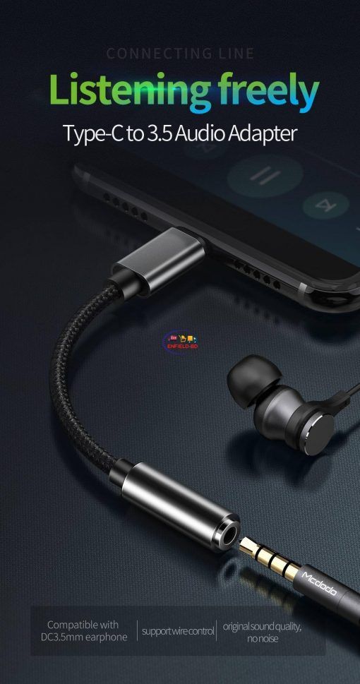 MCDODO TYPE-C TO DC 3.5mm Advanced Digital Audio Converter