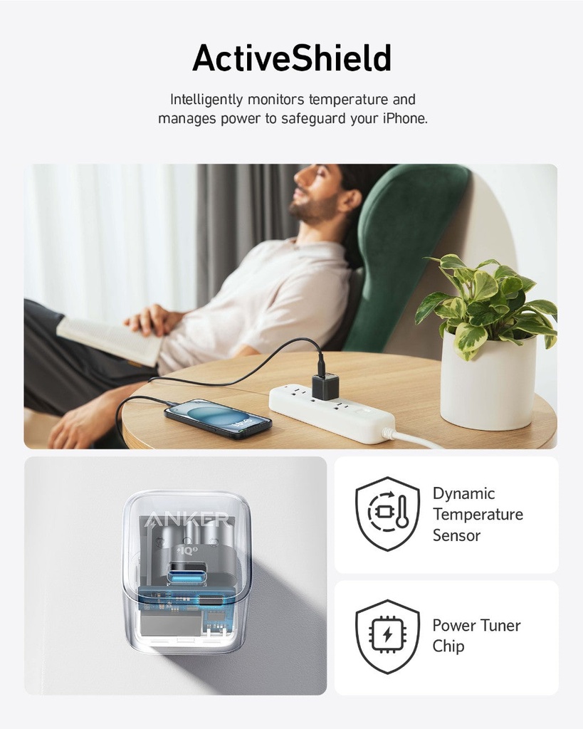 Anker A2637  Charger 511( Nano Pro) 20W Fast charger.