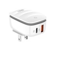 LDNIO A2512Q Dual USB 18W QC 3.0 Turbo Charge Travel Charger Adapter Fast Charger Any 1 Pcs Cable Type-C / Lightning / Micro USB For lP 11 Pro Max / Samsung / Vivo / Realme / OPPO / XlAOMI