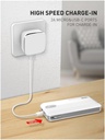 LDNIO PL1013 Wired Power Bank, 10000 mAh WITH BUILT-IN DUAL CABLE