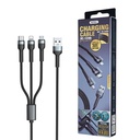 REMAX JANY SERIES 3IN1 RC-124TH 1.2M 3.1A BRAIDED DATA CABLE