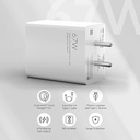 67 Watt Charger Type C for vivo Y16 Charger Original Adapter Like Qualcomm QC 4.0 Quick Dash Warp Dart Flash Super Vooc Fast Charger with 1 Meter Type C USB Data Cable (5V=4A/10V=6A, AZ7, White)