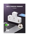 LDNIO Power Strip 1 USB-C & 2USB-A 2 Outlets – PD& Qc3.0