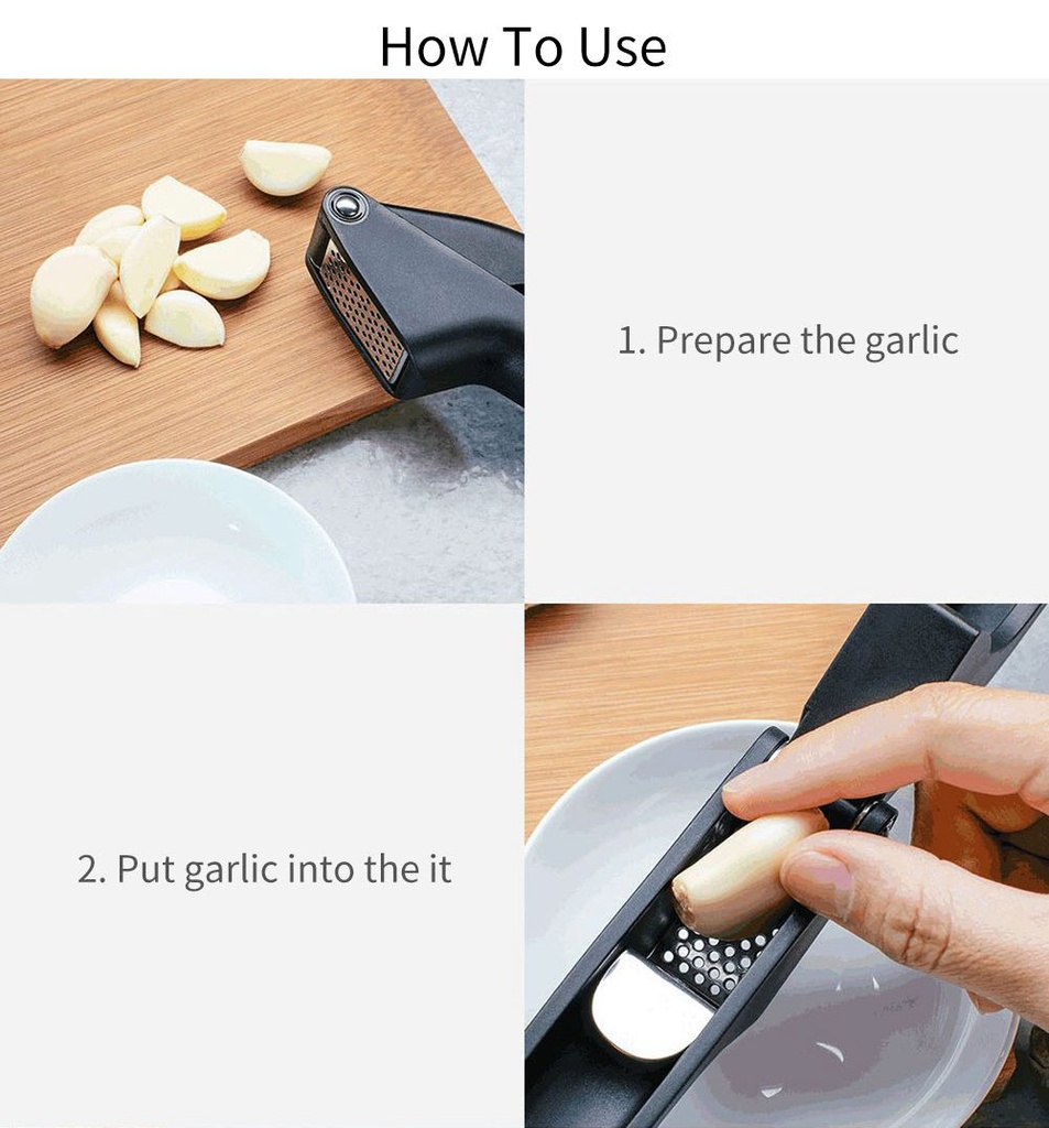 Xiaomi_mijia Kitchen Garlic Presser Manual Garlic Crusher Kitchen Tool Micer Cutter Squeeze Tool Fruit & Vegetable