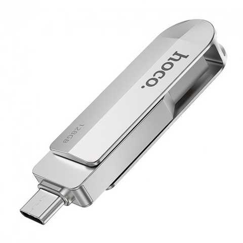 Hoco Metallic Pendrive 2 in 1 UD10 Wise Type-C USB3.0 High Speed Flash Drives (32Gb/64Gb/128Gb)