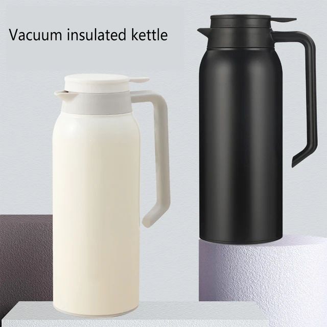 Coffee Thermos Carafe, 50 oz Stainless Steel Double-Walled Thermal Coffee Carafe Insulated Vacuum with Press Button Top Lid,24 Hour Heat Retention Carafes for Keeping Hot or Cold