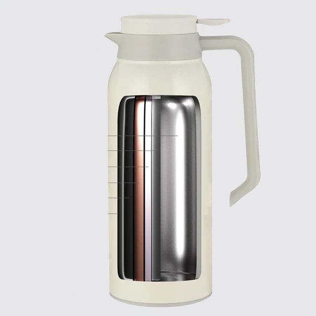 Coffee Thermos Carafe, 50 oz Stainless Steel Double-Walled Thermal Coffee Carafe Insulated Vacuum with Press Button Top Lid,24 Hour Heat Retention Carafes for Keeping Hot or Cold