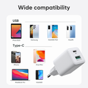 JOYROOM L-QP303 30W for iPhone 13 Dual Port PD+QC3.0 Intelligent Fast Charger (EU)