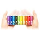 Xiaomi ZMI Zi5 Alkaline Battery AA LR03 1.5V Rainbow 5 10pcs