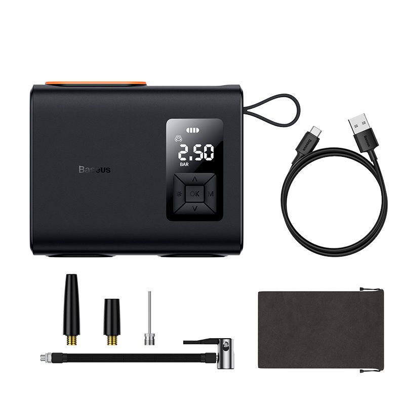 Baseus Inflator Mega Energy Pump Series Dual Cylinder Wireless Tire Pumper Inflator CRNL060001