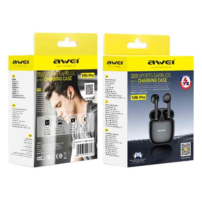 AWEI T26 Pro True Wireless Earbuds With Noise Cancelling