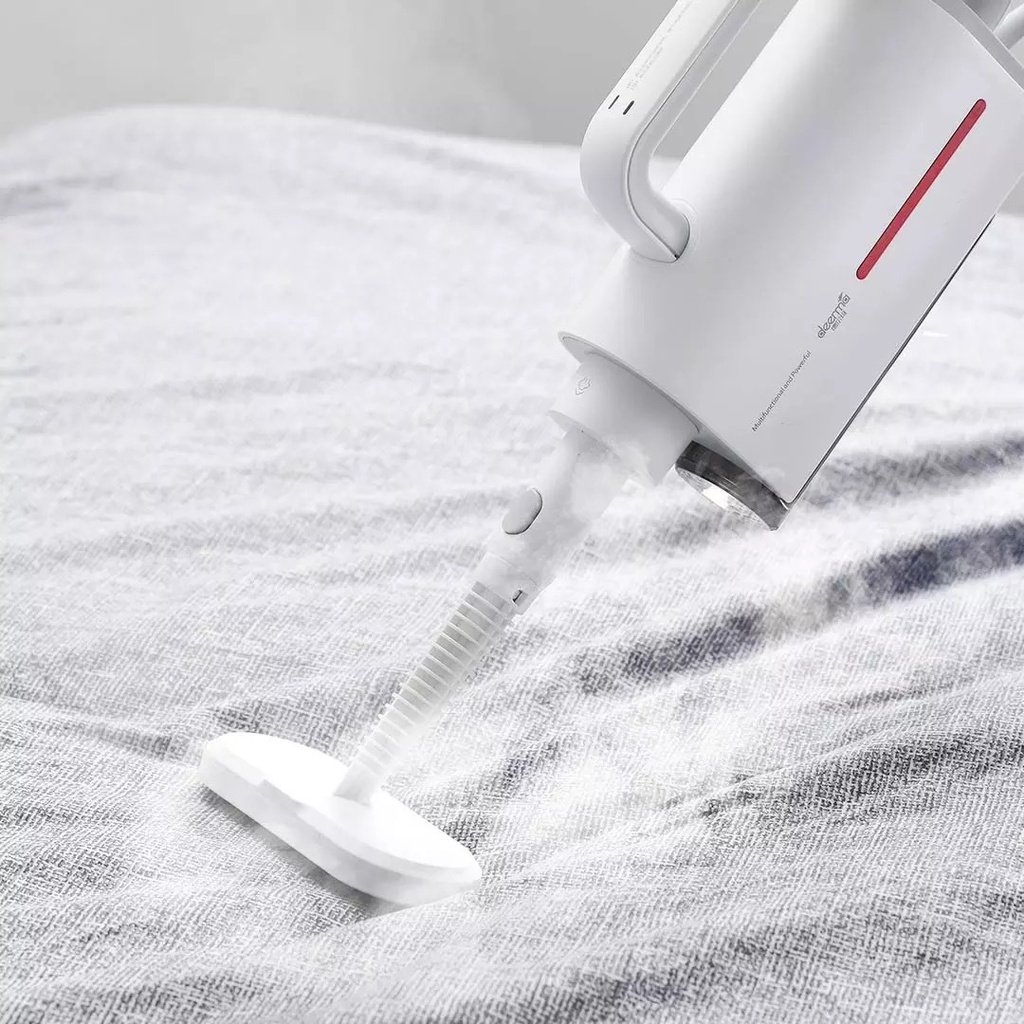 Toyella International Version Deerma DEM-ZQ610 Multi function Steam Cleaner with 5 Brush Heads 1600W Lightweight Steam Glass Scraper White CH
