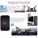 Kebidu Wireless Bluetooth Audio Transmitter Receiver 3.5mm Hands-free Stereo Hi-Fi Music Player Adapter for Car Home DVD PC Speaker