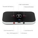 Kebidu Wireless Bluetooth Audio Transmitter Receiver 3.5mm Hands-free Stereo Hi-Fi Music Player Adapter for Car Home DVD PC Speaker