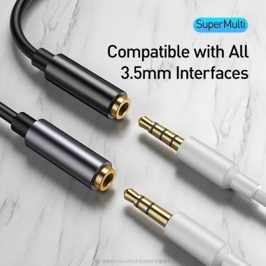 Baseus Type C Male to 3.5mm Aux Earphone Jack AUX USB C Cable Headphones Adapter 3.5 Jack Audio cable