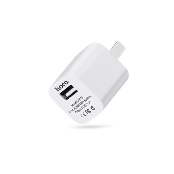 Hoco UH102 Lightweight Smart Charger Adapter 5V - White
