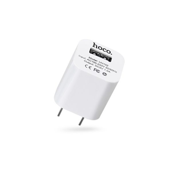 Hoco UH102 Lightweight Smart Charger Adapter 5V - White