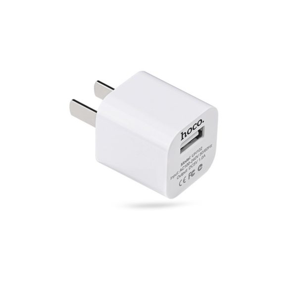 Hoco UH102 Lightweight Smart Charger Adapter 5V - White