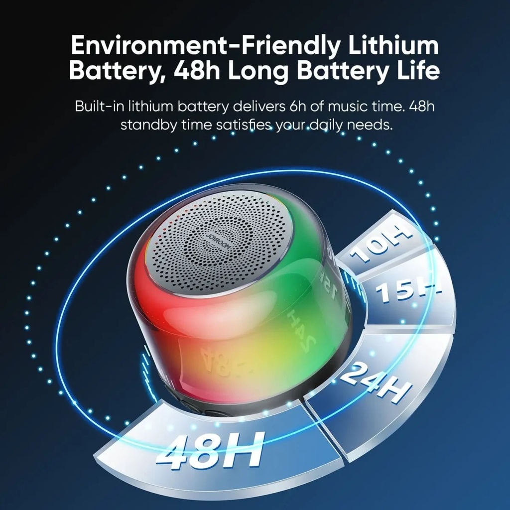 JOYROOM JR-ML03 Transparent RGB Bluetooth Wireless Speaker