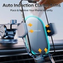 Joyroom JR-ZS299 Dual-Coil Wireless Car Charger + Dashboard Holder with LED
