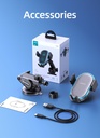 Joyroom JR-ZS299 Dual-Coil Wireless Car Charger + Dashboard Holder with LED