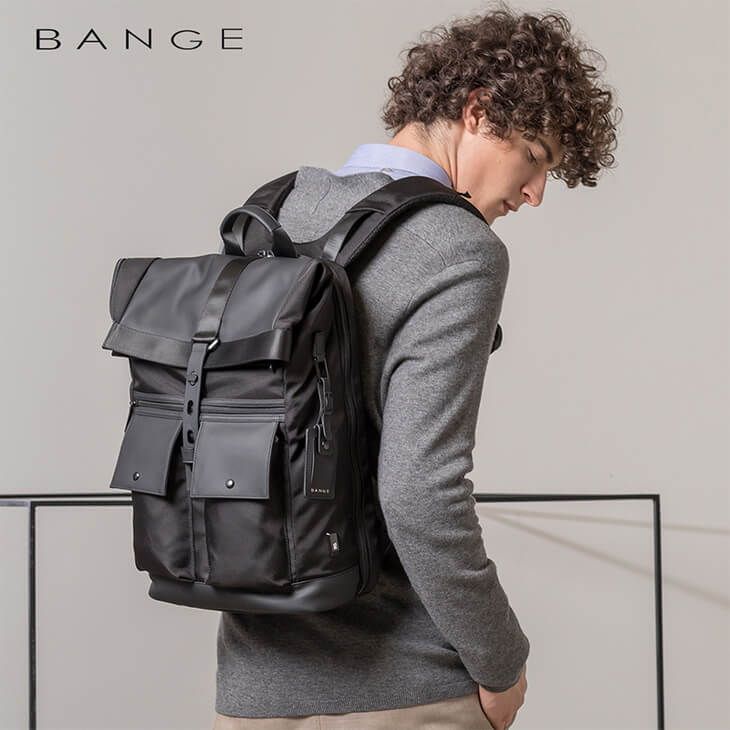 BANGE BG65 Super Backpack Fashion Waterproof Daily Travel Casual Travels School College University Teenage Rucksack
