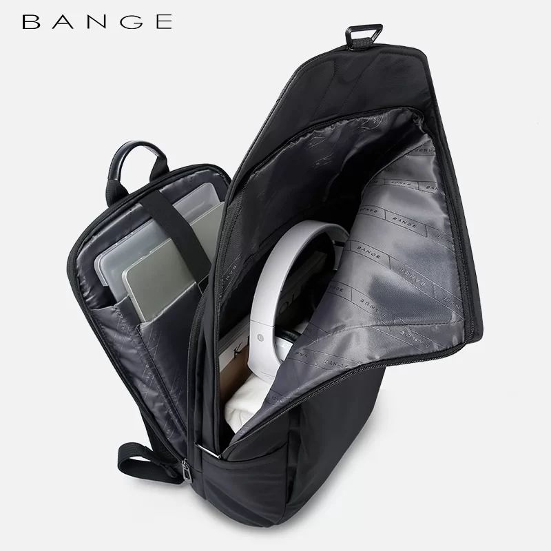 BANGE BG 2575 Anti Theft Backpack USB Charging Laptop Bag Waterproof Travel Bag