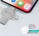 Coteetci 4 Interface High-Speed Flash Drive 128GB