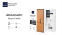 WiWU Ambassador Passport Wallet for Cards Papers Airline Tickets with Many Compartments