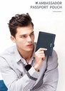 WiWU Ambassador Passport Wallet for Cards Papers Airline Tickets with Many Compartments