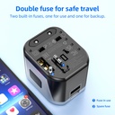 HOCO AC5 UNIVERSAL CONVERSION TRAVEL CHARGER WITH INTELLIGENT BALANCE TECHNOLOGY
