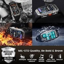 KOSPET TANK X1 Rugged Waterproof Smart Band 1.47 inch Rectangle AMOLED Display 10 ATM & IP69K Waterproof