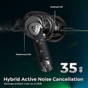 SoundPEATS Air3 Pro Hybrid Active Noise Cancelling Wireless Earbuds, QCC3046 Bluetooth 5.2 Stereo Headphones with 12mm Driver, aptX Adaptive, Game Mode, CVC 8.0, Transparency Mode, 24H Playtime