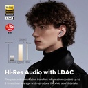 SoundPEATS Capsule3 Pro | Wireless Earbuds with Hi-Res and LDAC, 43dB Hybrid Active Noise Cancelling Bluetooth 5.3 Earphones with 6 Mics, Total 52 Hrs, IPX4 Rated, Transparency Mode