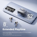 SoundPEATS Capsule3 Pro | Wireless Earbuds with Hi-Res and LDAC, 43dB Hybrid Active Noise Cancelling Bluetooth 5.3 Earphones with 6 Mics, Total 52 Hrs, IPX4 Rated, Transparency Mode