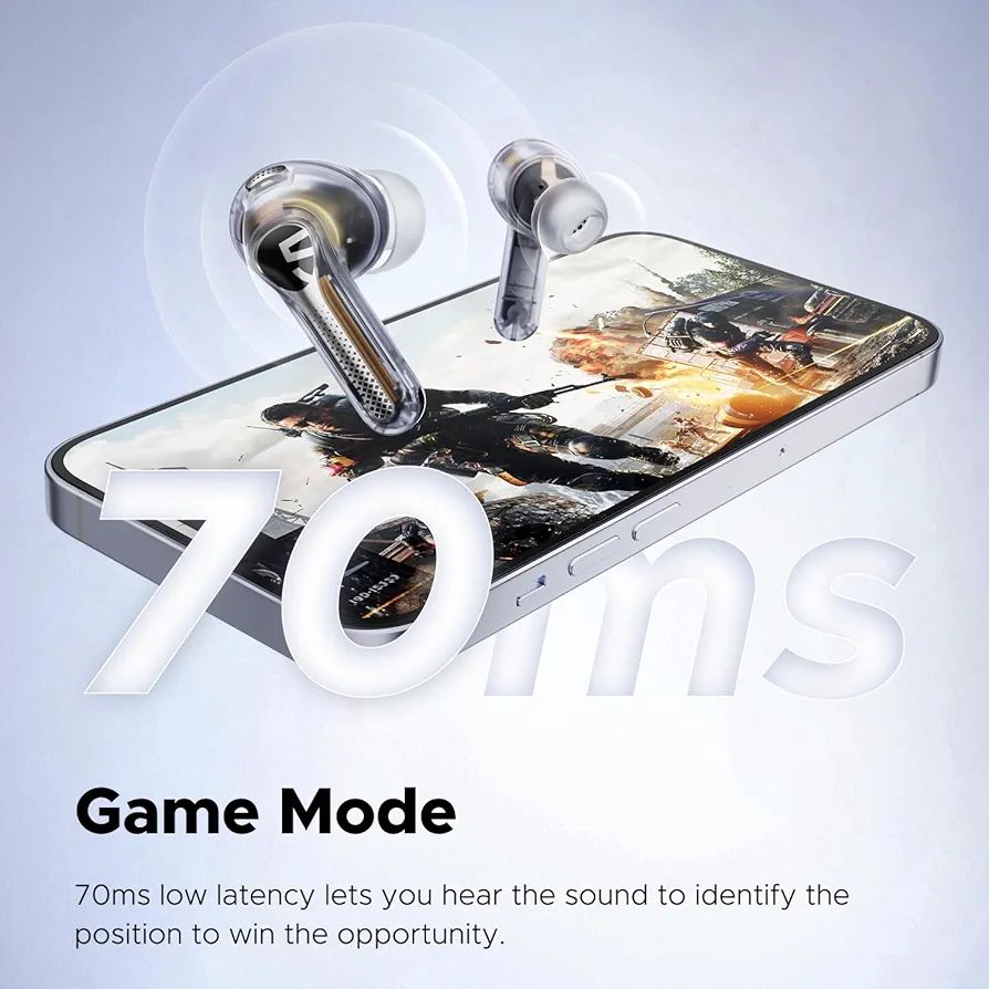 SoundPEATS Capsule3 Pro | Wireless Earbuds with Hi-Res and LDAC, 43dB Hybrid Active Noise Cancelling Bluetooth 5.3 Earphones with 6 Mics, Total 52 Hrs, IPX4 Rated, Transparency Mode
