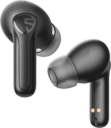SoundPEATS Life Wireless Earbuds, Active Noise Cancelling Bluetooth 5.2 Headphones, Wireless Earphones with Dual Mic AI ENC for Clear Calls, Transparency Mode, 25Hrs Playtime, Immersive Sound