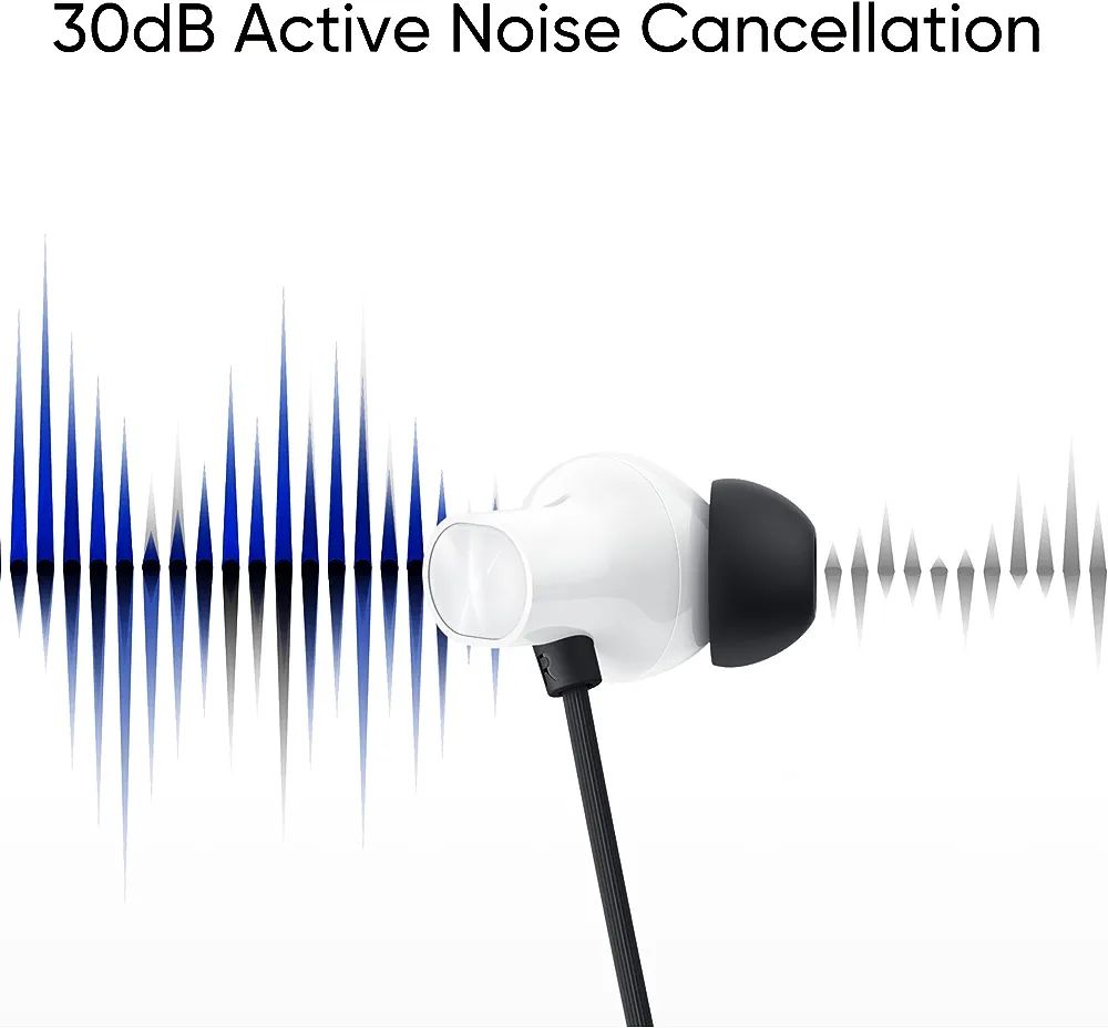 Realme Buds Wireless 3 in-Ear Bluetooth Headphones, 30dB ANC ,Spatial Audio,13.6mm Dynamic Bass Driver, Upto 40 HrsPlayback, Fast Charging,45ms Low Latency for Gaming, Dual Device Connection-Vitality White