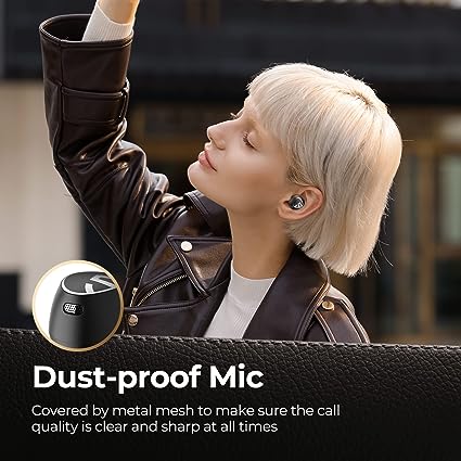 SoundPEATS Capsule3 Pro 43dB Hybrid Active Noise Cancelling Earbuds, Hi-Res Bluetooth 5.3 Earphones with LDAC, 6 Mics for Calls, 52 Hrs, IPX4 Rated, Powerful Sound, App Customize EQ