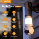 Dahua Imou Bulb Cam 3mp Super Wide Angle IPC-S6DP-3MOWEB (2.8mm) Wi-Fi Dome IP Camera