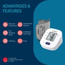 Omron Bluetooth Digital HEM 7140T1 Blood Pressure Monitor with Cuff Wrapping Guide, Hypertension Indicator & Intellisense Technology For Most Accurate Measurement