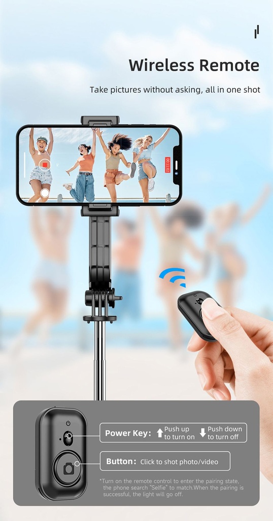 WiWU Wi-SE001 Detachable Tripod Selfie Stick