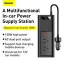 BASEUS Car Inverter Type-C USB AC Socket Car Charger 150W Digital Display Power Station 220V CNEU Plug Black by Honestime