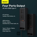 BASEUS Car Inverter Type-C USB AC Socket Car Charger 150W Digital Display Power Station 220V CNEU Plug Black by Honestime